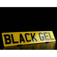 3D Gel Gloss Black Number Plates Road Legal (Set Of 2) 3D Gel Gloss Black Number Plates Road Legal (Set Of 2)
