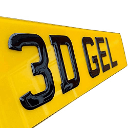 3D Gel Gloss Black Number Plates Road Legal (Set Of 2) 3D Gel Gloss Black Number Plates Road Legal (Set Of 2)