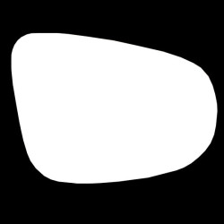 VW Touran Silver Stick On Wing Mirror Glass Drivers Side(RH)