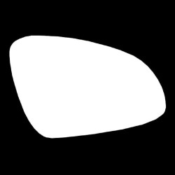 Astra J Silver Stick On Wing Mirror Glass Drivers Side(RH)