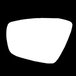 VW Polo 2009 to 2017 Stick On Wing Mirror Glass Passenger Side(LH)