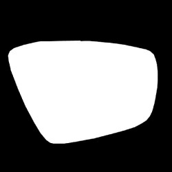 VW Polo 2009 to 2017 Stick On Wing Mirror Glass Drivers Side(RH)