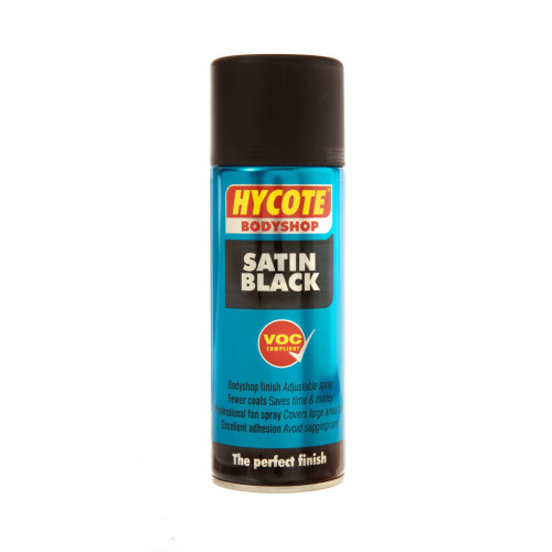 Hycote Bodyshop Satin Black Spray Paint 400mL