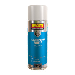 Hycote Plastic Primer White Spray Paint 400mL