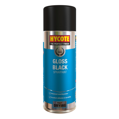 Hycote Gloss Black Spray Paint 400mL