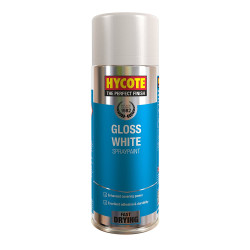 Hycote Gloss White Spray Paint 400mL