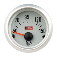 Silver Face Oil Temp. Gauge