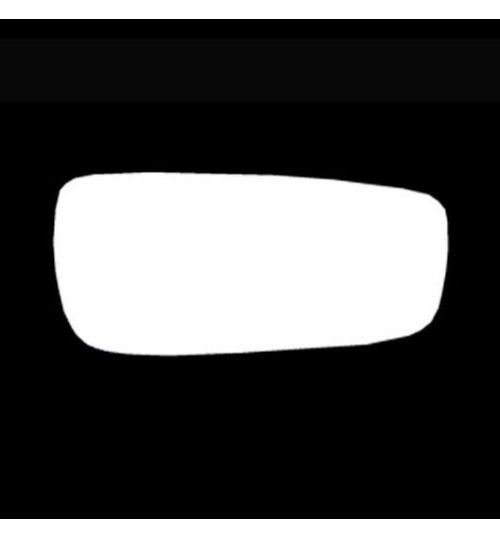 Passenger Side CONVEX WING DOOR MIRROR GLASS For Fiat Doblo 2010-On Stick On New