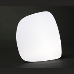 Silver Stick On Mirror Glass Passenger Side (LH)