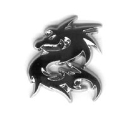 Dragon Chrome Car Badge