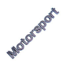 Motorsport Chrome Car Badge.
