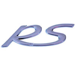 RS Chrome Car Badge