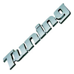 Tuning Chrome Car Badge.