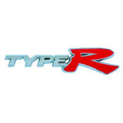 Type R Chrome Car Badge