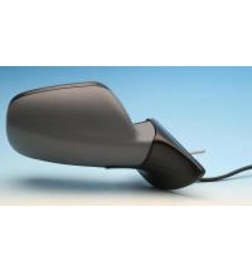For Audi A8 03-07 Driver side Electric Blue wing door mirror glass with plate